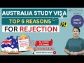 5 Reasons Australia Study Visa rejected | Visa and Documents| Edutrainex