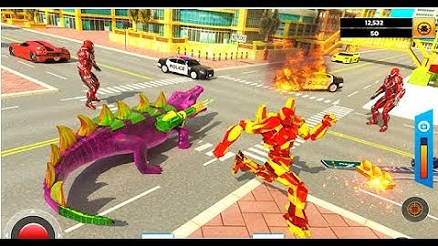 Crocodile Robot Car Transforming Part-1 | Rescue City Mega Robot Android GamePlay | By Game Crazy