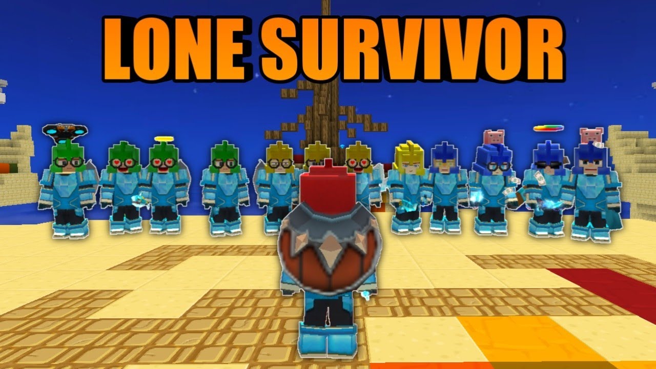 Lone Survivor Vs 12 Pro Players In Bedwars [Blockman GO] 