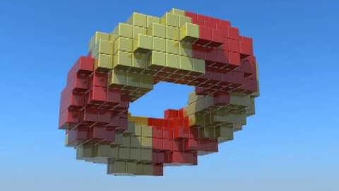 3ds max - Particle Flow Voxel grid test.