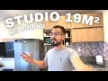 Studio de 19m2 pronto e anunciado no airbnb  mostrei tudo