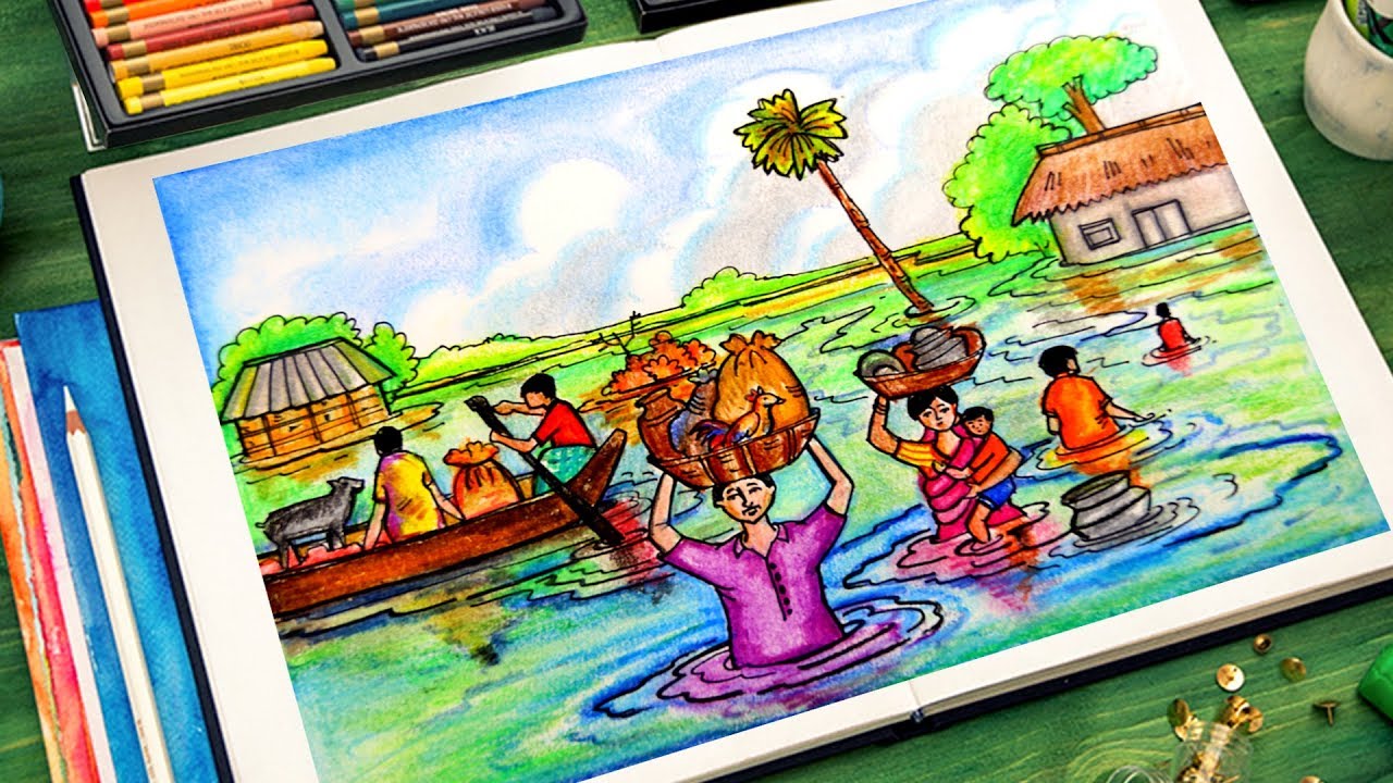 flood | Sketch Away: Travels with my sketchbook