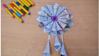 wall hanging / wall decorator/ wall decorating big flower / shicha art and craft