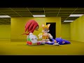 Knuckles + Sonic And Tails Dancing Meme in Backrooms - 3D Animation