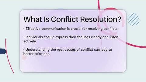 What Is Conflict Resolution? - The Personal Growth Path