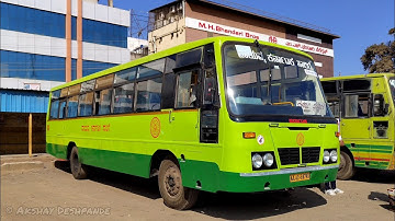 #nwkrtc #ashokleylandbus BS3 powerful engine #frontdoor Non Stop Service Bailhongal-Belagavi Part-1.