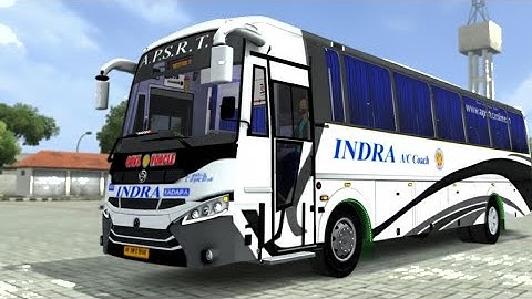 BRAND NEW APSRTC INDRA BS6 A/C BUS MOD RELEASED FOR BUSSID|| INDRA BS6 FOR BUS SIMULATOR INDONESIA 🔥