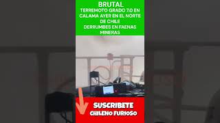 😨😨😨😨#FUERTES #DERRUMBES EN #TERREMOTO #GRADO #7 EN #CALAMA #CHILE #shorts #trending #youtubeshorts 😨