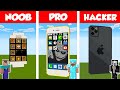 Minecraft NOOB vs PRO vs HACKER: WORKING IPHONE BUILD CHALLENGE in Minecraft / Animation