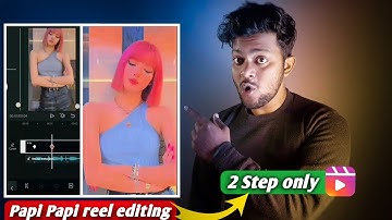 Traag Pappie pappie Reel editing kaise banaye | Instagram trending blinks army audio la la papi reel