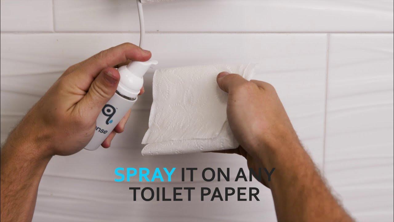 Qleanse Toilet Paper Foam Spray Wipe Clean, Rethink Hygiene! YouTube