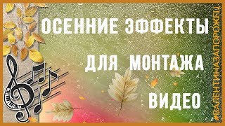 Осенние эффекты для видео Осень Фоны для монтажа