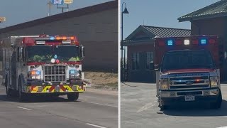 Q-siren +Air horn, Royse city fire department responding.Mar/20/2026