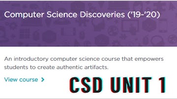 Code.org | CSD Unit 1 |  Problem Solving and Computing (