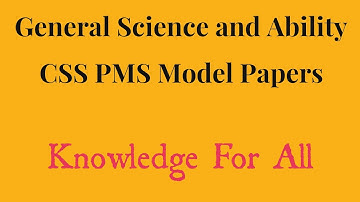 General Science & Ability Mcqs