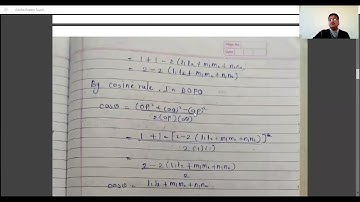 8.F.Y.B.Sc.(Sem-II. Paper-I: Analytical Geometry) Planes in three dimensions -2 Dr.B.D.Gavhane