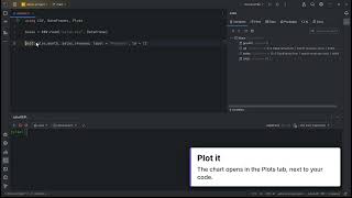 Julia in IntelliJ: load a CSV, inspect the DataFrame, plot it
