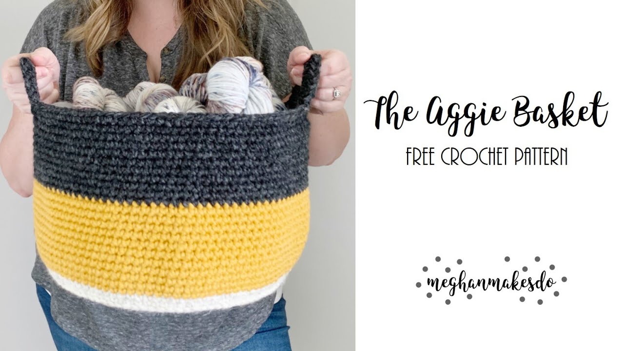 A Simple Crochet Basket-Free Crochet Pattern — Meghan Makes Do