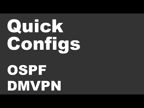 Quick Configs - DMVPN & OSPF (phase 1, 2, 3, filters, point-to-multipoint, broadcast, dr, bdr)