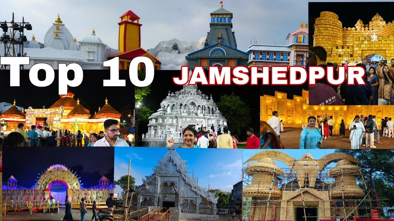 Top 10 Durga Puja Pandal Jamshedpur 2025 | Biggest pandals | Famous pandal |