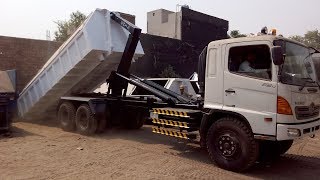 Arm Roll Truck HINO hook loader lift operation - Colibrative Heavy Industries (Pvt.) Ltd. (CHIL)