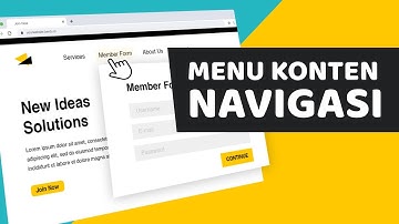 Menu Navigasi Website ada Formulir, Video dll, Emang Bisa? Menu Konten Navigasi - Berdu.id