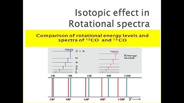 ISOTOPIC EFFECT IN ROTATIONAL SPECTRA / SPECTROSCOPY / III B.Sc. / PHYSICS /