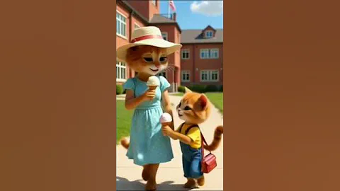 Video 10378011: kitten talking cat cute, cats catlover cutecat funny, cat kitten eating, cat kittens enjoying, cream cat funny