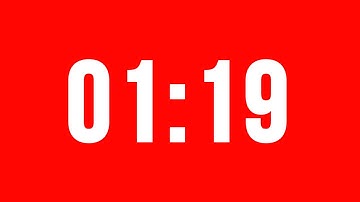 1 Minute 19 Second Timer With Alarm Without Music