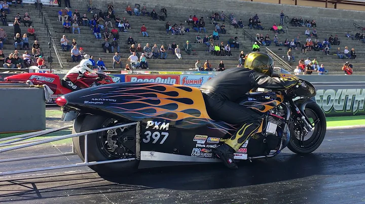 Fastest Nitrous Pro Mod Bikes Battle, Eric McKinne...