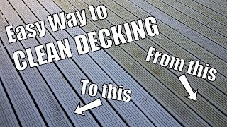 How to clean green algae / mould off Decking - Quickest and easiest way to clean Decking