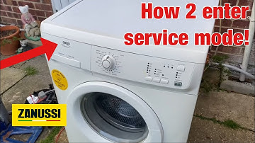 Zanussi Electrolux Essential ZWF12070W || How to get into service mode