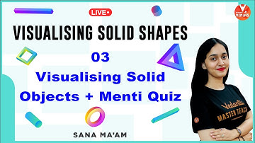 Visualising Solid Shapes - 3 | Visualising Solid Objects + Menti Quiz | NCERT Concepts | Vedantu