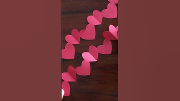 Cách cắt một dãi trái tim đẹp (cách 2) #handmade #cattraitim #diy #catgiaydongian #thucong