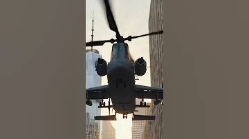 Giant Helicopter Flying New York City Excited To Watch Shorts 