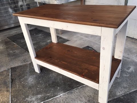 Diy 20 Rustic Kitchen Island Project, Diy Kitchen Island From Table