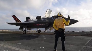F 35B Lightning II • Amphibious Ship Testing • USS America