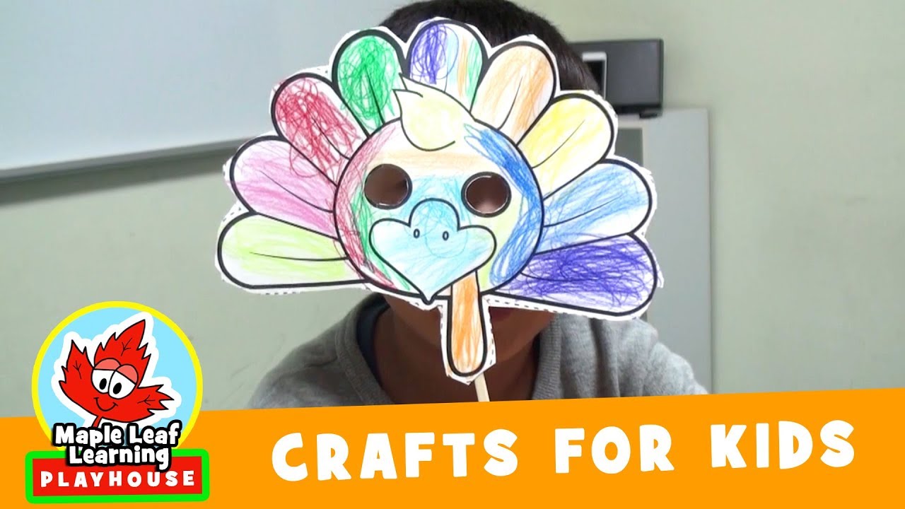 thanksgiving-turkey-mask-craft-for-kids-maple-leaf-learning-youtube