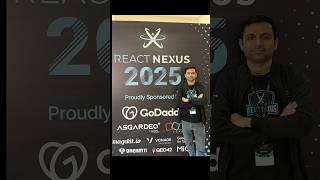 🚀 React Nexus Meetup 2025 Highlights | Future of Frontend Dev! #ReactJS #TechShorts
