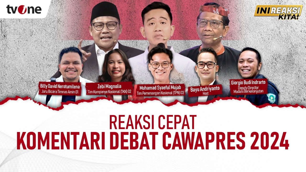 LIVE Debat Cawapres 2024 Ini Reaksi Kita  tvOne