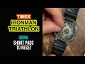 How to short pads to reset timex ironman triathlon after battery insertion