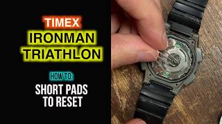 How to Short Pads To Reset Timex Ironman Triathlon after Battery Insertion