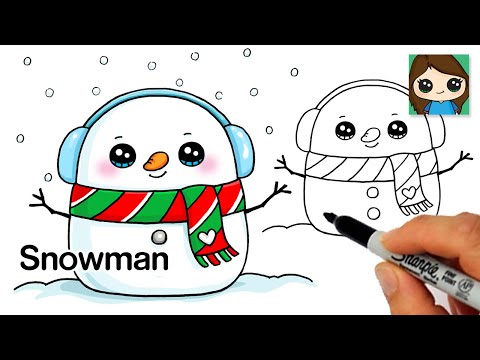 How to Draw a Snowman Easy Christmas Holiday Squishmallows | Safe ...