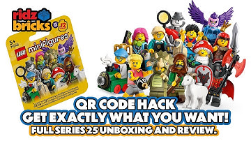 QR Code Hack, get exactly which LEGO Collectable Minifigure Series 25 you want. Unboxing & Review
