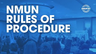 NMUN•NY 2025 Rules of Procedure Webinar