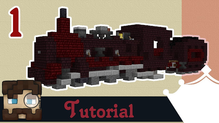 "Wie baut man eine DAMPFLOKOMOTIVE" - Minecraft Tutorial - PART 1 Lokomotive