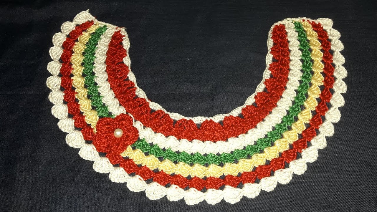 صدر بالكروشي للمبتدئات سهل و بسيط مع الشرح المفصل 👍👌😍