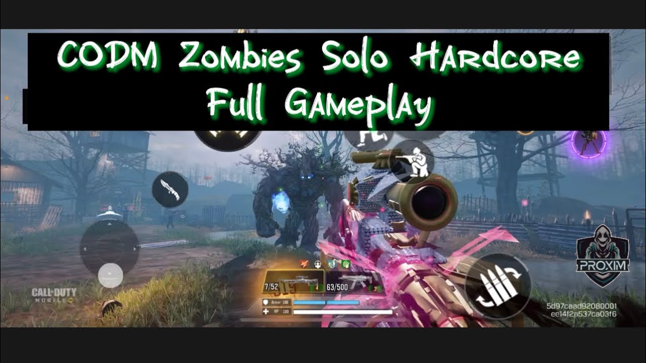 Codm zombies hardcore full gameplay solo sniper - YouTube