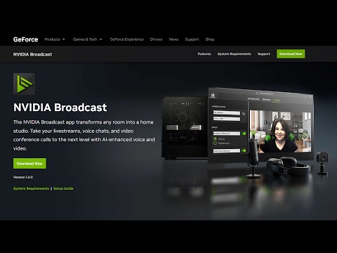 Nvidia Broadcast is a solid podcast and broadcast tool for better audio and video