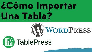 ¿Cómo Importar Una Tabla En Tablepress Plugin De WordPress?  Importar Excel En TablePress